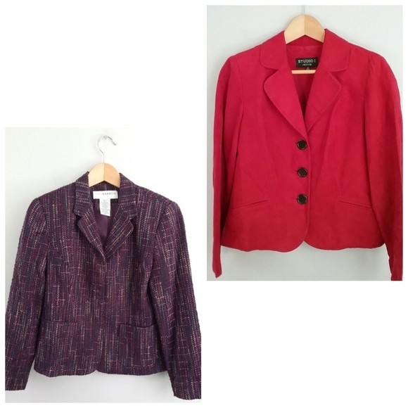 Red Petite Jacket & Purple Petite Jacket Bundle - Picture 1 of 5